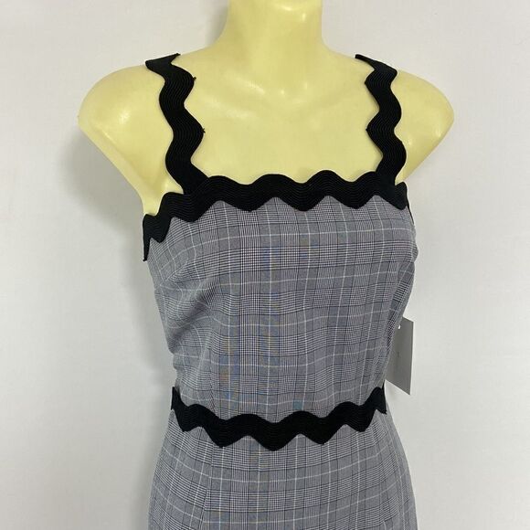 Le Clair De Lune Dress Black Gray Fit & Flare Sun Dress New With Tags~2 - Picture 5 of 8